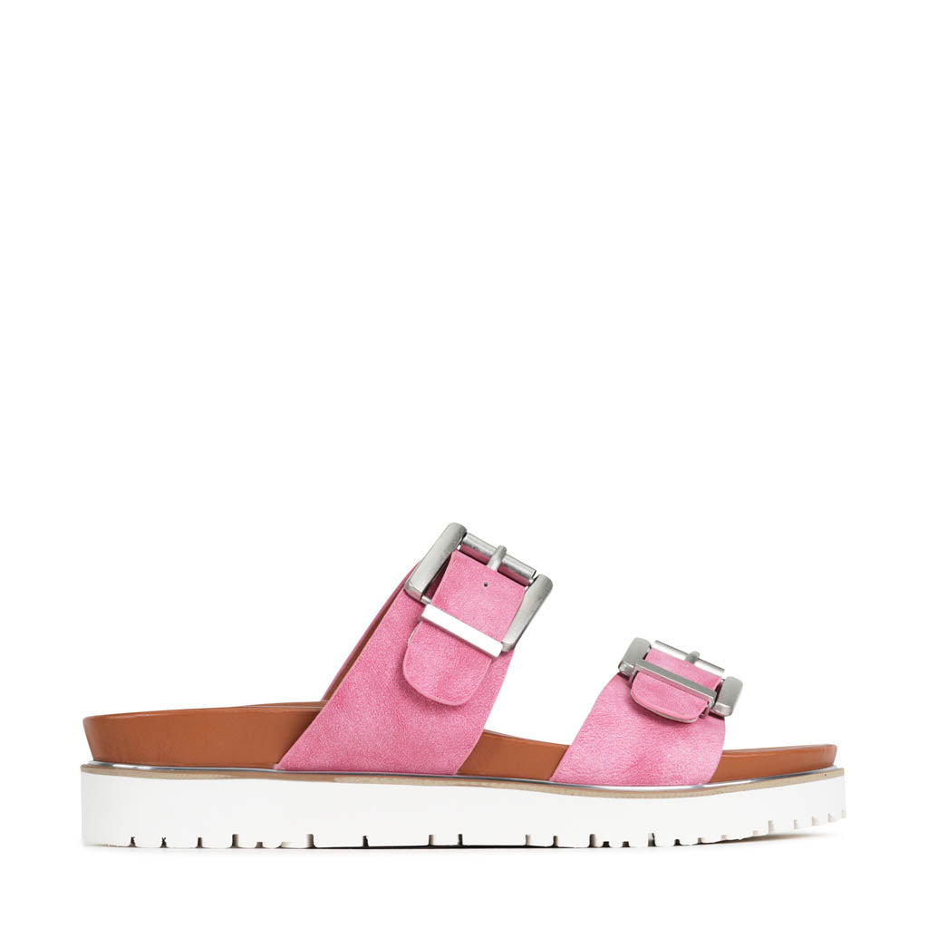 Los Cabos Carter | Women Slides | Double Buckle Straps – Los Cabos Shoes
