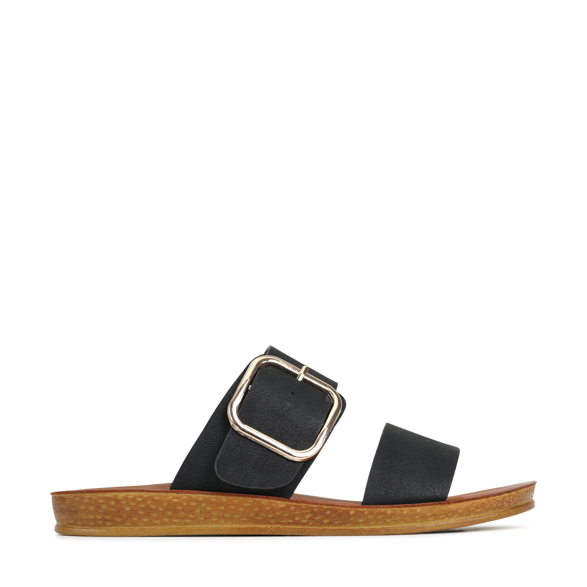 Los Cabos Doti I | Women Slides | Double Strap Square Buckle – Los