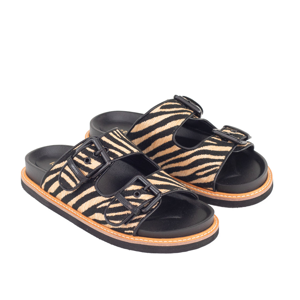 Ross Moda Slides Los Cabos Moda | Women's Slides | Fun Zebra Print – Los Cabos Shoes