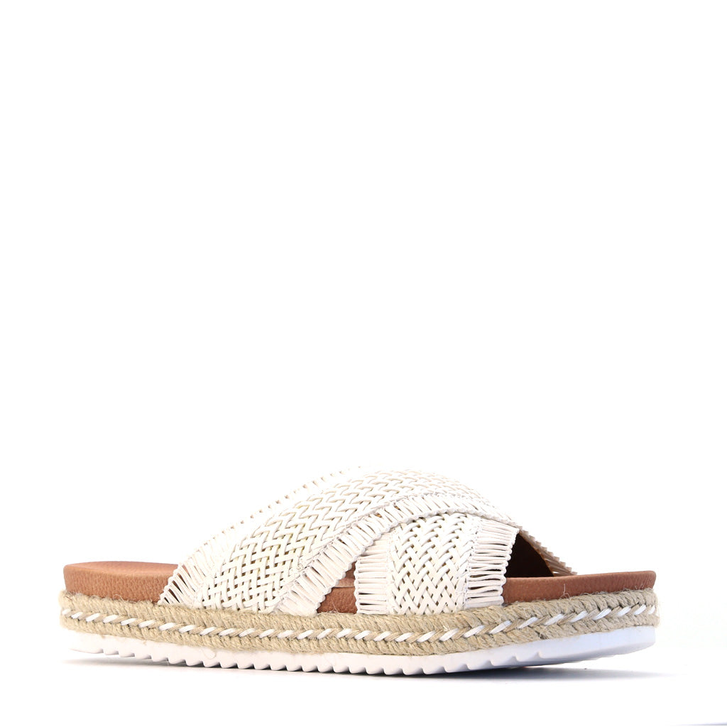 Los Cabos Shoes | TINNY slide | Shop womens slip-on espadrille sandals